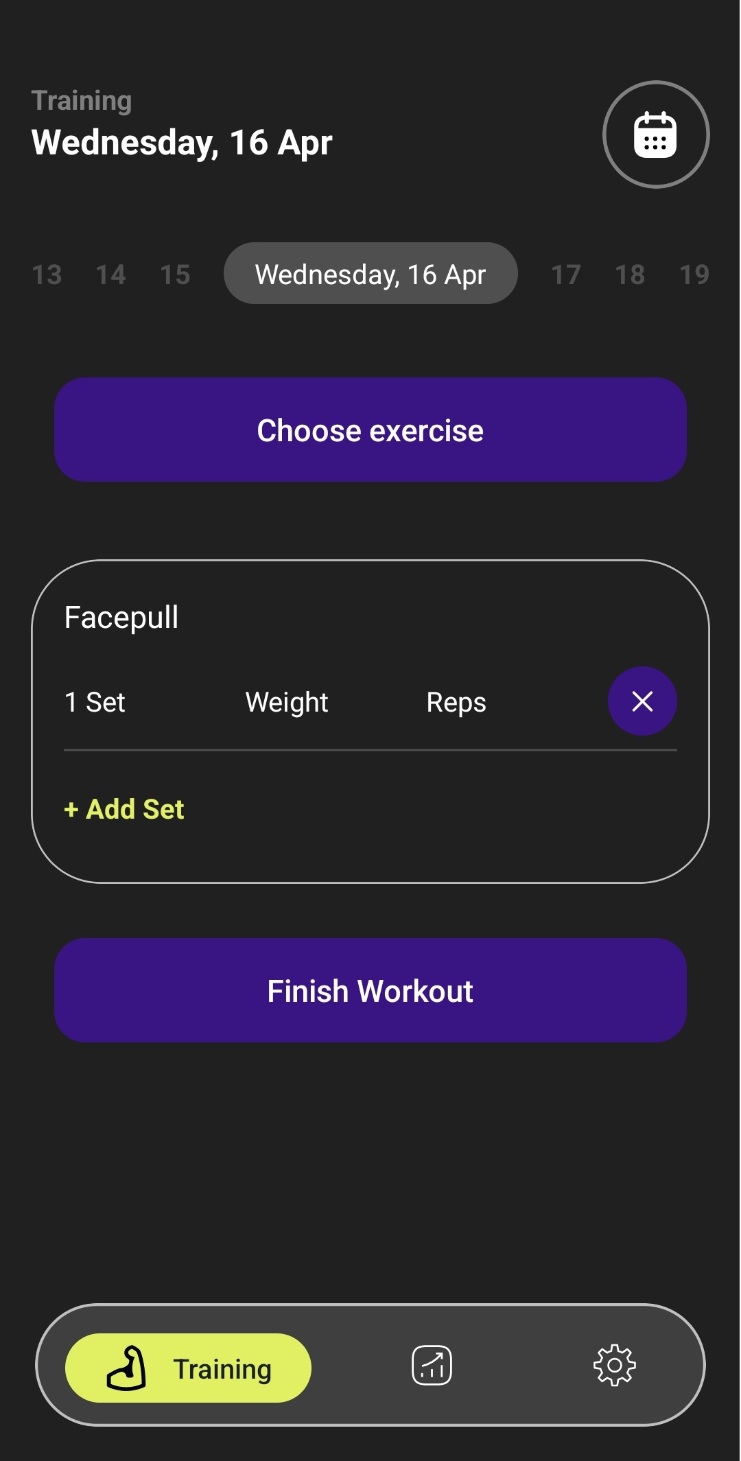 Choose exercises for your workout